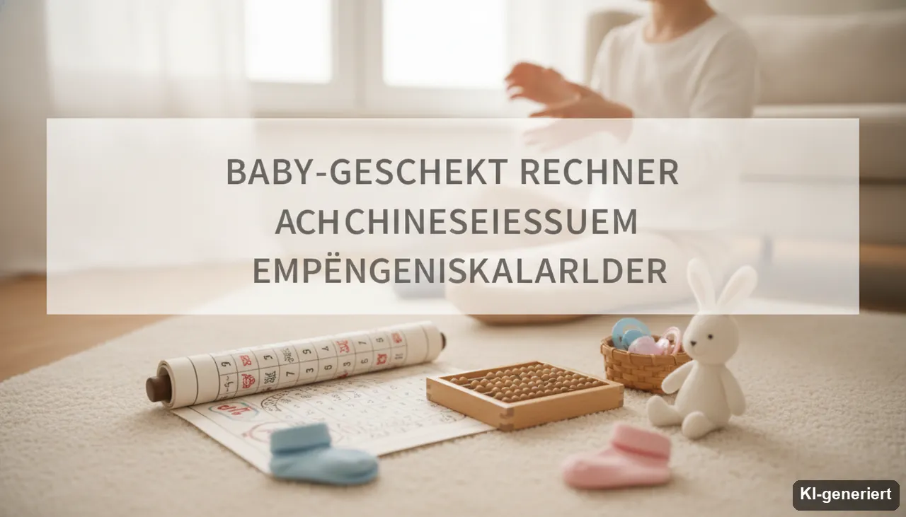 Baby-Geschlecht Rechner nach Chinesischem Empfängniskalender (KI-generiertes Bild)