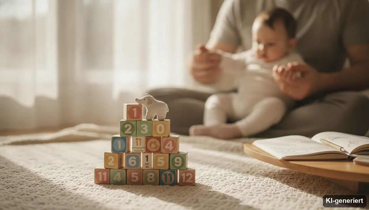 Baby-Monatsrechner – Alter in Monaten (KI-generiertes Bild)