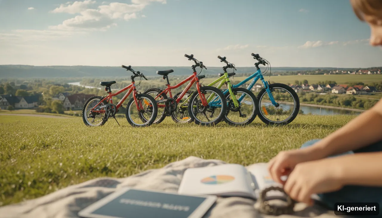 Gute Kinderfahrradmarken | Statistik 2024 (KI-generiertes Bild)