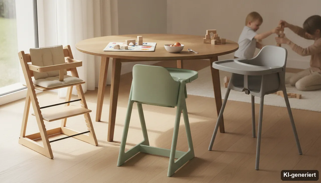 Die besten Hochstühle für Kinder (Marken Statistik 2024) (KI-generiertes Bild)